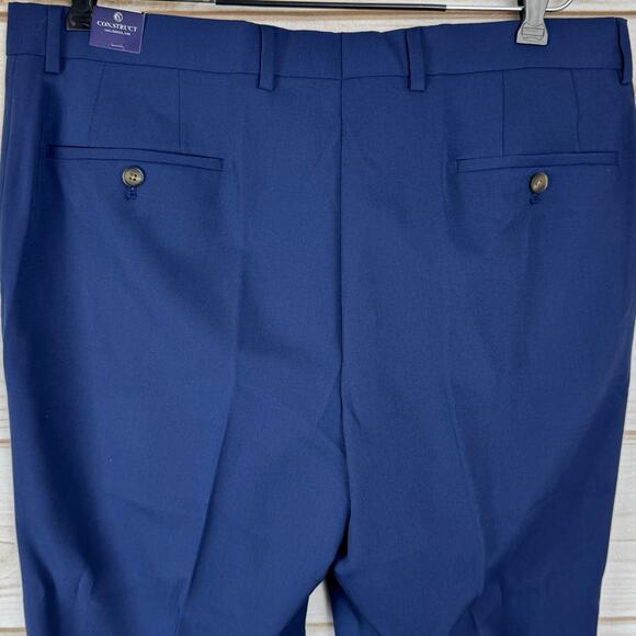Con.Struct Navy Blue Bistretch Dress Pants Size 36x32 - Picture 6 of 12